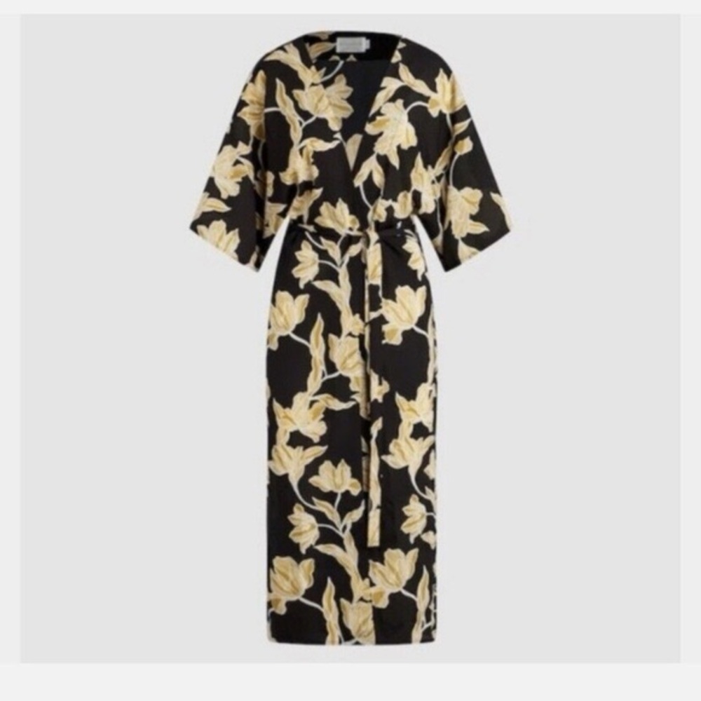 Maison Du Soir Womens Floral Kimono Duster Belted… - image 5